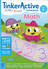 TinkerActive Early Skills Math Workbook Ages 3+ by Nathalie Le Du, Chad Thomas, 9781250784391