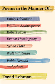 Poems in the Manner Of by David Lehman, 9781501137396