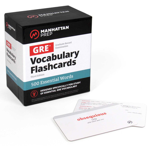 500 Essential Words: GRE Vocabulary Flashcards Including Definitions, Usage Notes, Related Words, and Etymology by Manhattan Prep, 9781506249728