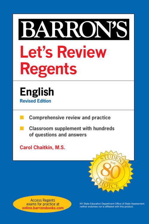 Let's Review Regents: English Revised Edition by Carol Chaitkin, 9781506264813