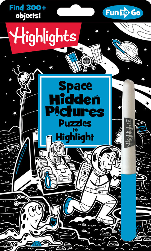 Space Hidden Pictures Puzzles to Highlight (Space-Themed Hidden Pictures Activity Book for Kids with Neon Highlighter Puzzles) by Highlights, 9781644724545