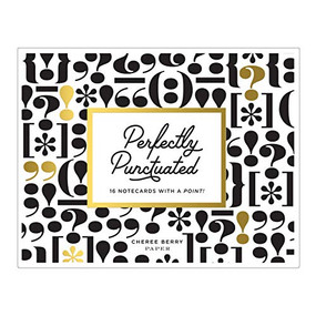 Perfectly Punctuated Greeting Assortment Boxed Notecards by Galison, Cheree Berry Paper, 9780735357440