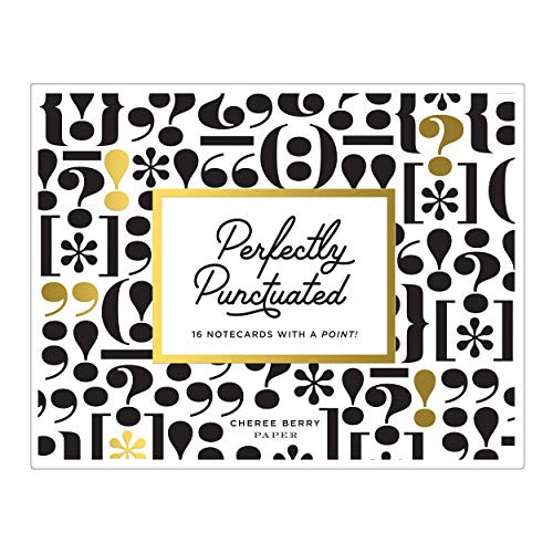 Perfectly Punctuated Greeting Assortment Boxed Notecards by Galison, Cheree Berry Paper, 9780735357440