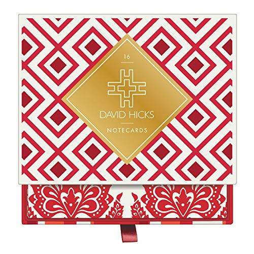 David Hicks (Reds) Greeting Assortment Notecard Set by Galison, The Estate of David Hicks, 9780735360570