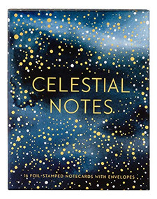 Celestial Notes (16 Foil-Stamped Notecards with Envelopes (Celestial Star Stationery, Space and Galaxy Watercolor Blank Notecards)) by Yao Cheng, 9781452180762