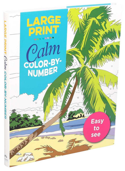 Large Print Calm Color-by-Number by Editors of Thunder Bay Press, 9781645174042