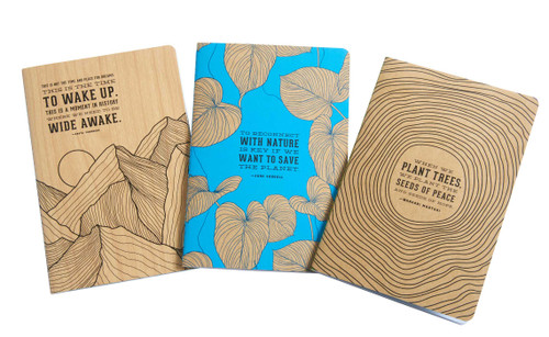 Conservation Sewn Notebook Collection (Set of 3) (Large (Notebook With Lined Pages)) by Insight Editions, 9781647222239
