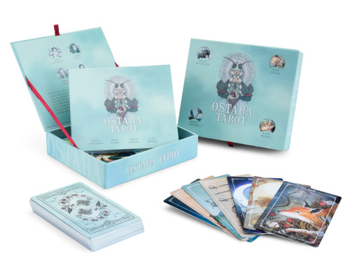 Ostara Tarot ((Tarot Kit Box Set with 78 Cards and Guide Book)) by Molly Applejohn, Eden Cooke, Krista Gibbard, Julia Iredale, 9780764352829