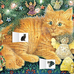 Ivory Cats by Lesley Anne Ivory: Hark the Herald Angels Sing advent calendar (with stickers) by FlameTree_Unknown, 9781783611072