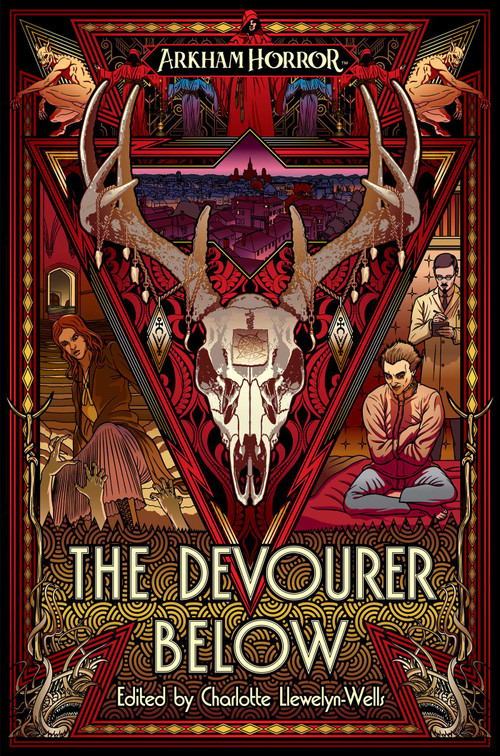 The Devourer Below (An Arkham Horror Anthology) by Charlotte Llewelyn-Wells, Josh Reynolds, Evan Dicken, Davide Mana, Georgina Kamsika, Thomas Parrott, David Annandale, Cath Lauria, 9781839080968