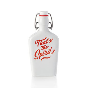 That's The Spirit Ceramic Flask - 9780735368729 by Galison, Brass Monkey, 9780735368729
