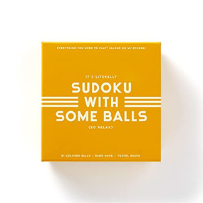 Sudoku With Some Balls Sudoku Game Set by Galison, Brass Monkey, 9780735370647