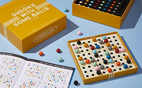 Sudoku With Some Balls Sudoku Game Set by Galison, Brass Brass Monkey, 9780735370647