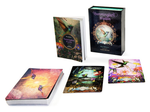 Hummingbird Wisdom Oracle Cards ((Oracle Kit Box Set with 44 Cards and Guide Book)) by Ellen Valladares, Yasmeen Westwood, 9780764362729