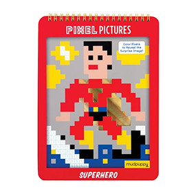 Superhero Pixel Pictures by Mudpuppy, Dave Perillo, 9780735345348
