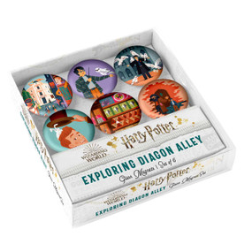 Harry Potter: Exploring Diagon Alley Glass Magnet Set (Set of 6) by MUTI, 9781647222321