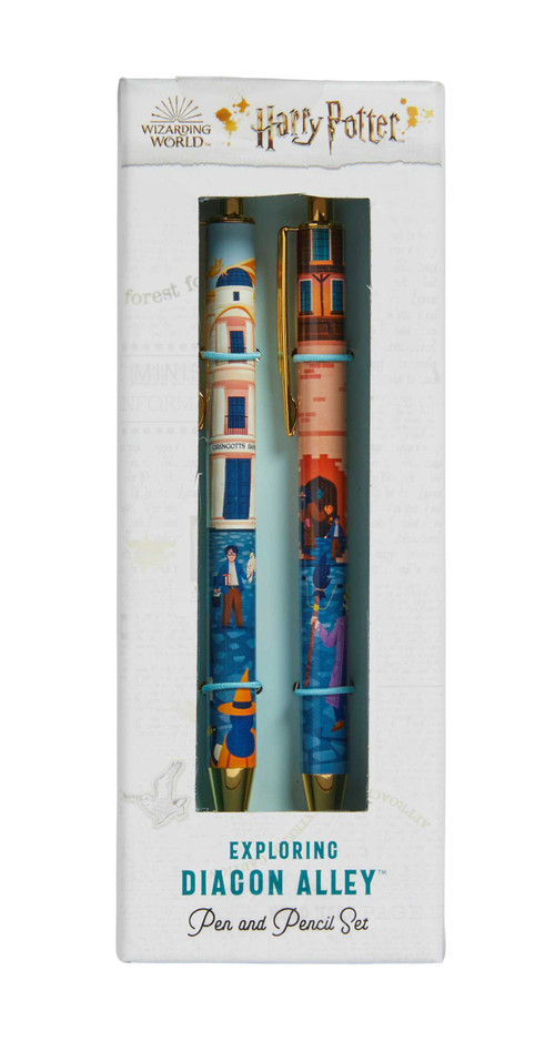 Harry Potter: Exploring Diagon Alley Pen and Pencil Set (Set of 2) by MUTI, 9781647222345