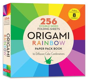 Origami Rainbow Paper Pack Book (256 Double-Sided Folding Sheets (Includes Instructions for 8 Models)) by Tuttle Studio, 9780804853316