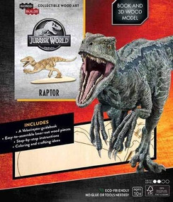 IncrediBuilds: Jurassic World: Raptor Book and 3D Wood Model by Insight Editions, 9781682982402