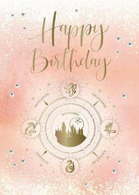 HARRY POTTER: HOGWARTS CONSTELLATION BIRTHDAY EMBELLISHED CARD by INSIGHT EDITIONS,, 9781682986257