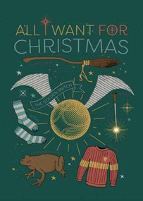 HARRY POTTER: ALL I WANT FOR CHRISTMAS EMBELLISHED CARD by INSIGHT EDITIONS,, 9781682986288