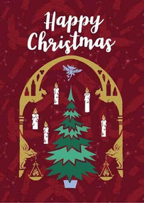 HARRY POTTER: GREAT HALL CHRISTMAS EMBELLISHED CARD [HOLIDAY] by INSIGHT EDITIONS,, 9781682986295