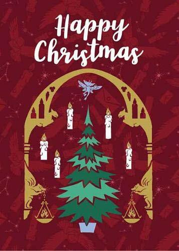 HARRY POTTER: GREAT HALL CHRISTMAS EMBELLISHED CARD [HOLIDAY] by INSIGHT EDITIONS,, 9781682986295