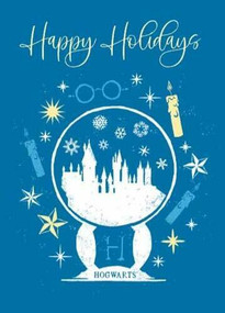 HARRY POTTER: HOGWARTS SNOW GLOBE EMBELLISHED CARD by INSIGHT EDITIONS,, 9781682986325