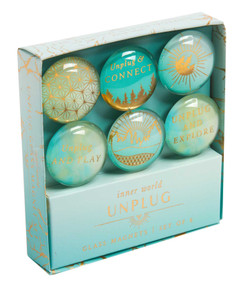 Unplug Glass Magnet Set (Set of 6) by Insight Editions, 9781647222215