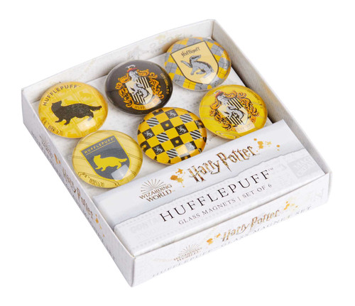 Harry Potter: Hufflepuff Glass Magnet Set (Set of 6) by Insight Editions, 9781647222734