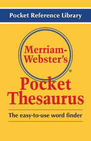Merriam-Webster's Pocket Thesaurus - Newest Edition by Merriam-Webster, 9780877795247