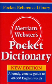 Merriam-Webster's Pocket Dictionary by Merriam-Webster, 9780877795308