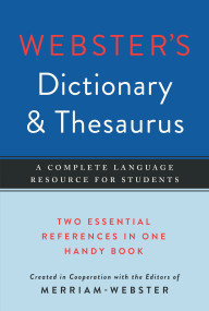 Webster's Dictionary & Thesaurus by Merriam-Webster, 9781596951754