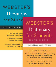 Webster's For Students Dictionary/Thesaurus Shrink-Wrapped Set by Merriam-Webster, 9781596951839