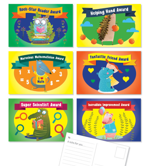 Classroom Awards Postcards by Teacher's Friend, Scholastic, 9781338345162