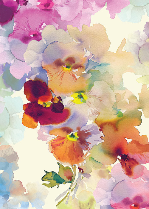Pansy Dreams 1,000-Piece Puzzle by Helen Dealtry, 9781648291302