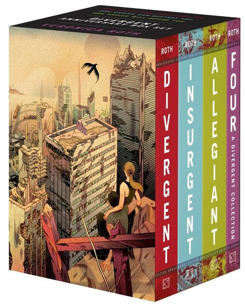 Divergent Anniversary 4-Book Box Set (Divergent, Insurgent, Allegiant, Four) by Veronica Roth, 9780063162235