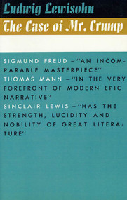 The Case of Mr. Crump by Ludwig Lewisohn, Thomas Mann, 9780374504489