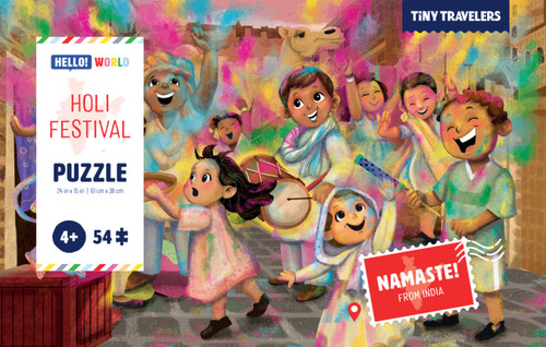 Tiny Travelers Puzzle: Holi Festival by Susie Jaramillo, 9781954689022