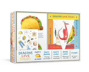 Dragons Love Tacos Party-in-a-Box (Includes Fold-Out Game, Banner, and 20 Sticker Sheets) by Adam Rubin, Daniel Salmieri, 9781984824721
