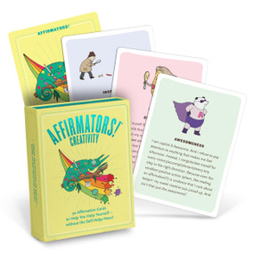 Affirmators! Creativity: 50 Affirmation Cards Deck (50 Affirmation Cards to Help You Help Yourself - Without the Self-Helpy-Ness!) by Suzi Barrett, Naomi Sloman, 9781683492818