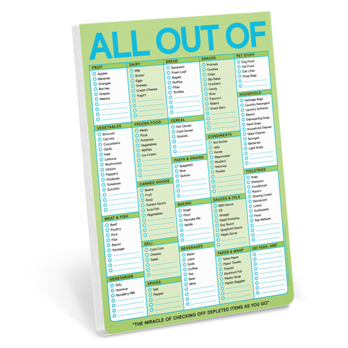 All Out Of Pad with Magnet (Pastel Version) by Knock Knock, 9781683492979