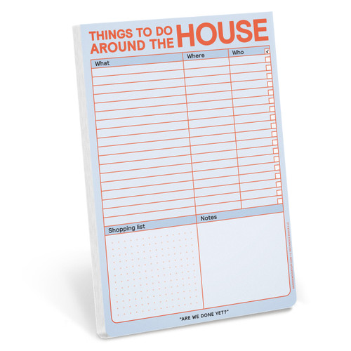 Things to Do Around the House Notepad with Magnet (Pastel Edition) by Knock Knock, 9781683493389