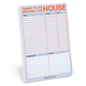Things to Do Around the House Notepad with Magnet (Pastel Edition) by Knock Knock, 9781683493389