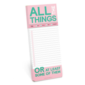 All The Things Make-a-List Pad by Knock Knock, 9781683493082