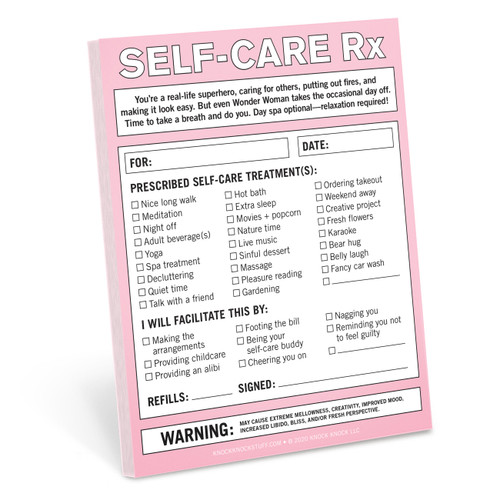 Self-Care RX Nifty Note by Knock Knock, 9781683493051