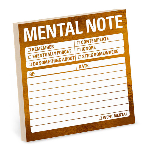 Metallic Stickies: Mental Note by Knock Knock , 9781683492146