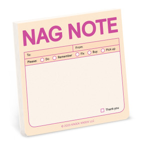 Nag Note Sticky Notes (Pastel Edition) by Knock Knock, 9781683492856