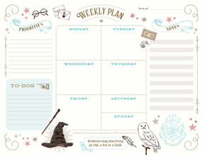 Harry Potter: Weekly Planner Notepad ((Harry Potter School Planner, Harry Potter Gift, Harry Potter Stationery, Undated Planner)) by Insights, 9781647223984