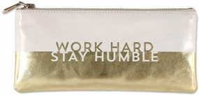 Work Hard, Stay Humble Pencil Pouch by , 9781441322937